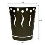 VASO PAPEL ESTAMPADO NEGRO 240ML (8oz) P/50 UNIDADES REF. 001010298