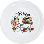 PLATO PIZZA DECORADO 30CM DUOMO REF. WA25490