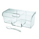 CAJA DISPENSADORA PARA BOLSITAS DE TE 3 CAVIDADES 26X10X11 REF. 62375