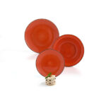 VAJILLA 18 PIEZAS GRES NARANJA MODELO VITA QUID REF. 7734001 - Imagen 3