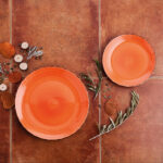 VAJILLA 18 PIEZAS GRES NARANJA MODELO VITA QUID REF. 7734001 - Imagen 4