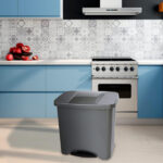 CUBO BASURA RECOGIDA SELECTIVA PEDAL BIN ECOLOGICO 50 LITROS CON PEDAL - Imagen 3