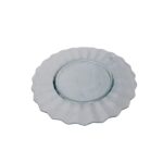 PLATO PRESENTACION 34CM ONDAS NATURE CRISTAL RECICLADO - Imagen 2