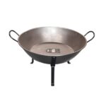 SARTEN HONDA PULIDA CON PATAS DESMONTABLES DIAM. 55CM REF. 32998 - Imagen 3