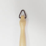 PLUMERO PLUMA AVESTRUZ Nº 4 MANGO MADERA TORNEADO - Imagen 2